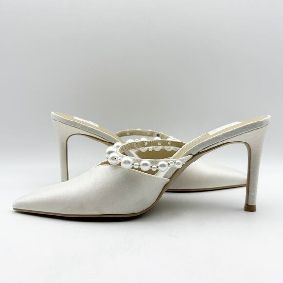 Dolce Vita Womens Kanika High Heel Pump US 7.5 M White Pointed Toe NIB - Picture 7 of 12
